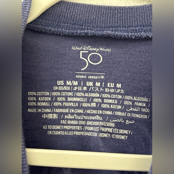 2 Spirit Jersey Disneyland Resort 100 Years Of Wonder Disney Size Medium tie dye - Picture 13 of 14